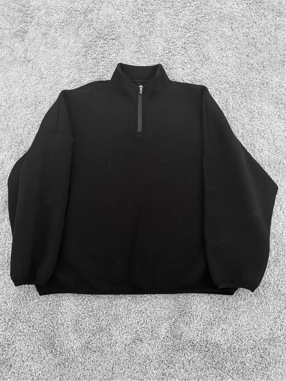 Alphalete Men's Black Quarter-Zip Sweater
